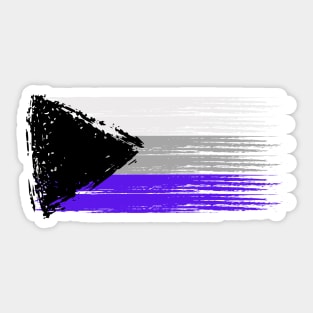 Pride Collection - Demisexual Pride Flag (Paint Streak/Horizontal) Sticker